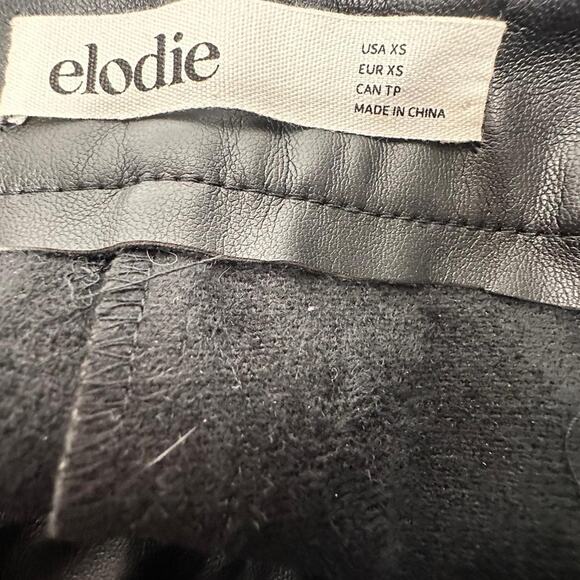 Elodie Size XS Black Leather Pants - Picture 4 of 4